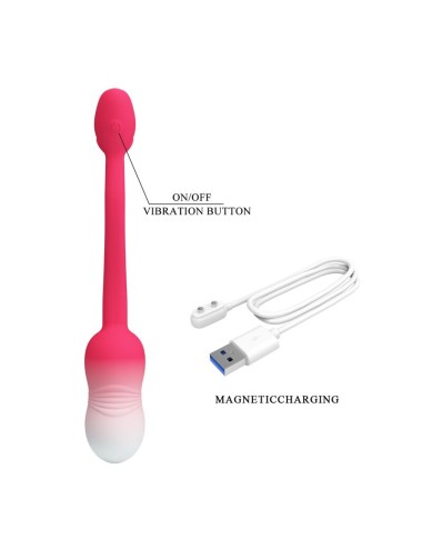 PRETTY LOVE - PULSEN APP CONTROL VIBRATING EGG 12 FUNCTIONS USB RECHARGEABLE PINK