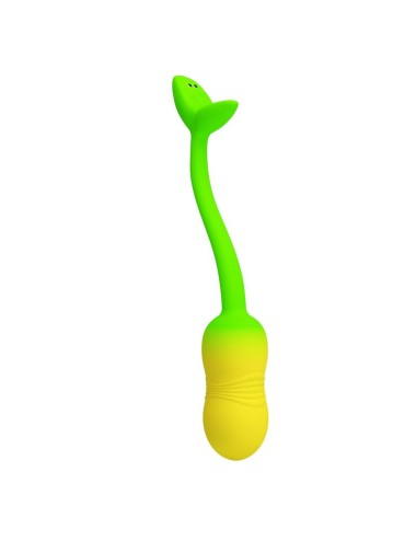 PRETTY LOVE - PULSEN APP CONTROL VIBRATING EGG 12 FUNCTIONS USB RECHARGEABLE GREEN-YELLOW
