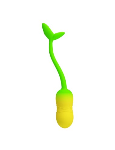 PRETTY LOVE - PULSEN APP CONTROL VIBRATING EGG 12 FUNCTIONS USB RECHARGEABLE GREEN-YELLOW