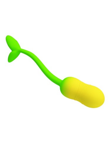 PRETTY LOVE - PULSEN APP CONTROL VIBRATING EGG 12 FUNCTIONS USB RECHARGEABLE GREEN-YELLOW