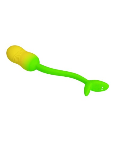 PRETTY LOVE - PULSEN APP CONTROL VIBRATING EGG 12 FUNCTIONS USB RECHARGEABLE GREEN-YELLOW