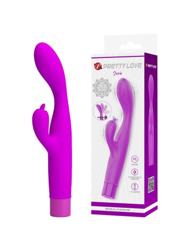 PRETTY LOVE - JENE DUAL STIMULATION G-SPOT AND CLITORAL VIBRATOR PURPLE