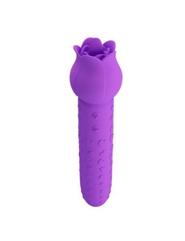 PRETTY LOVE - DANNELL RECHARGEABLE ORAL AND CLITORAL STIMULATOR VIBRATOR PURPLE