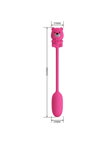 PRETTY LOVE - OLSON RECHARGEABLE BULLET VIBRATOR WITH WIRED CONTROLLER PINK
