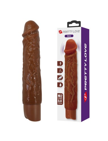 PRETTY LOVE - OWEN REALISTIC VIBRATOR 22.5 CM Ø 4.5 CM BROWN