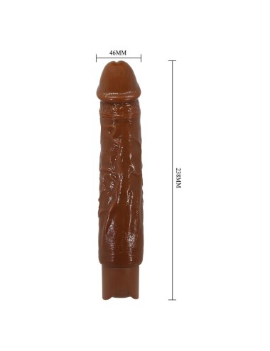 PRETTY LOVE - DUKE REALISTIC VIBRATOR 23.5 CM Ø 4.8 CM BROWN