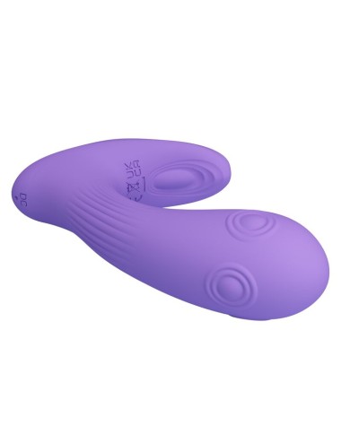 PRETTY LOVE - ANDROMEDA RECHARGEABLE DUAL STIMULATION VIBRATOR PURPLE