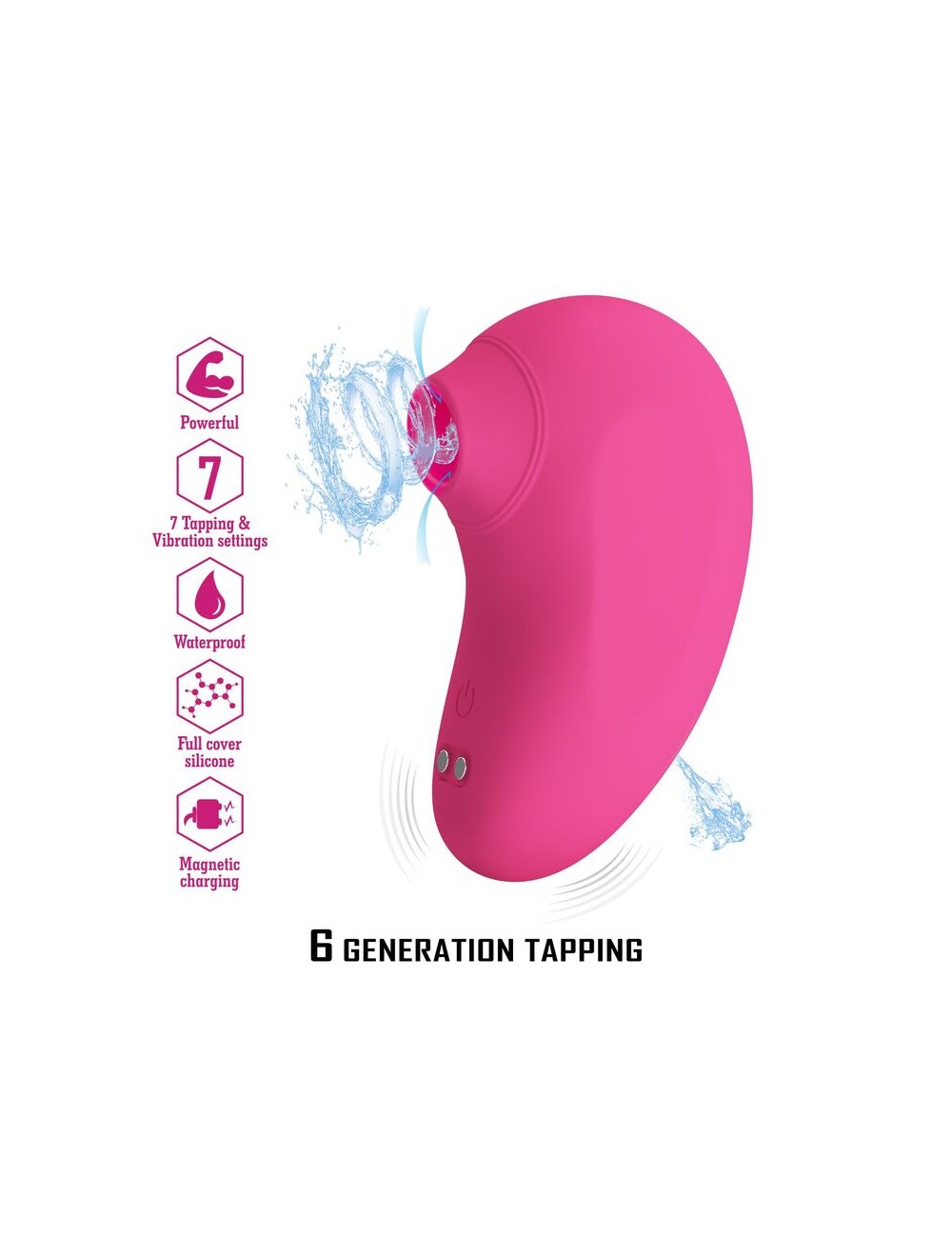 PRETTY LOVE - ARILA RECHARGEABLE CLITORAL SUCTION STIMULATOR WITH VIBRATION PINK