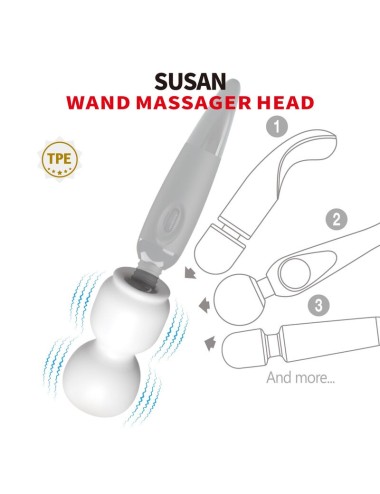 PRETTY LOVE - SUSAN POWER HEAD WAND MASSAGER ATTACHMENT Ø 6.5 CM