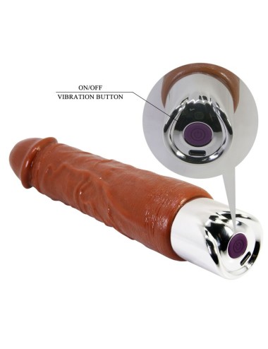 PRETTY LOVE - PRO REALISTIC VIBRATOR 23.5 CM Ø 4.8 CM BROWN