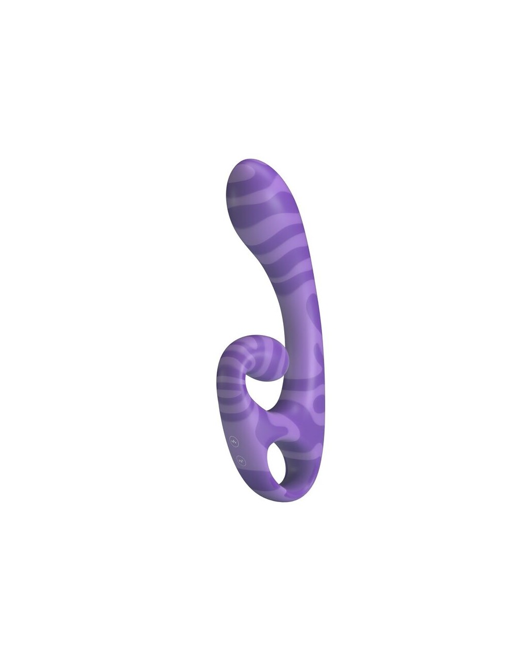 PRETTY LOVE - SUMMER DOUBLE-ENDED VIBRATOR WITH HANDLE 19 CM Ø 3.5 CM PURPLE
