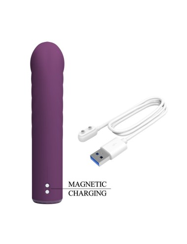 PRETTY LOVE - RYLAND RECHARGEABLE VIBRATOR 10 FUNCTIONS PURPLE