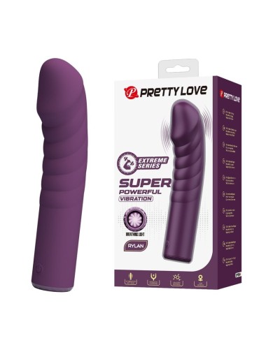 PRETTY LOVE - RYLAND RECHARGEABLE VIBRATOR 10 FUNCTIONS PURPLE