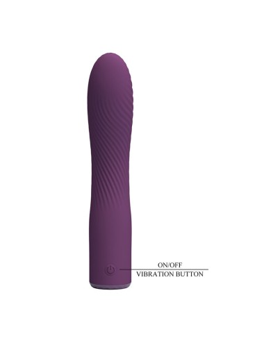 PRETTY LOVE - KISSELL RECHARGEABLE VIBRATOR 10 FUNCTIONS PURPLE