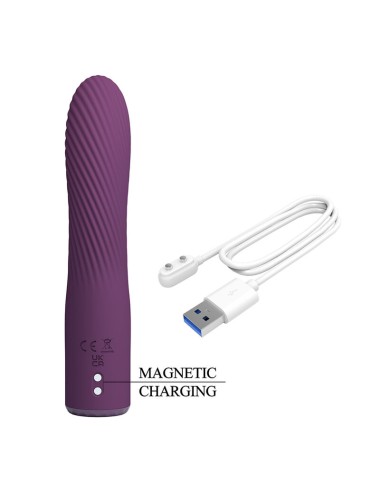 PRETTY LOVE - KISSELL RECHARGEABLE VIBRATOR 10 FUNCTIONS PURPLE