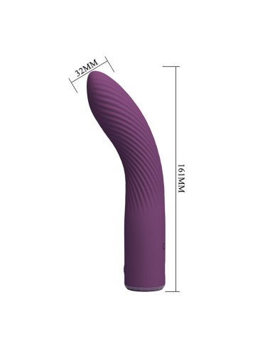 PRETTY LOVE - KISSELL RECHARGEABLE VIBRATOR 10 FUNCTIONS PURPLE
