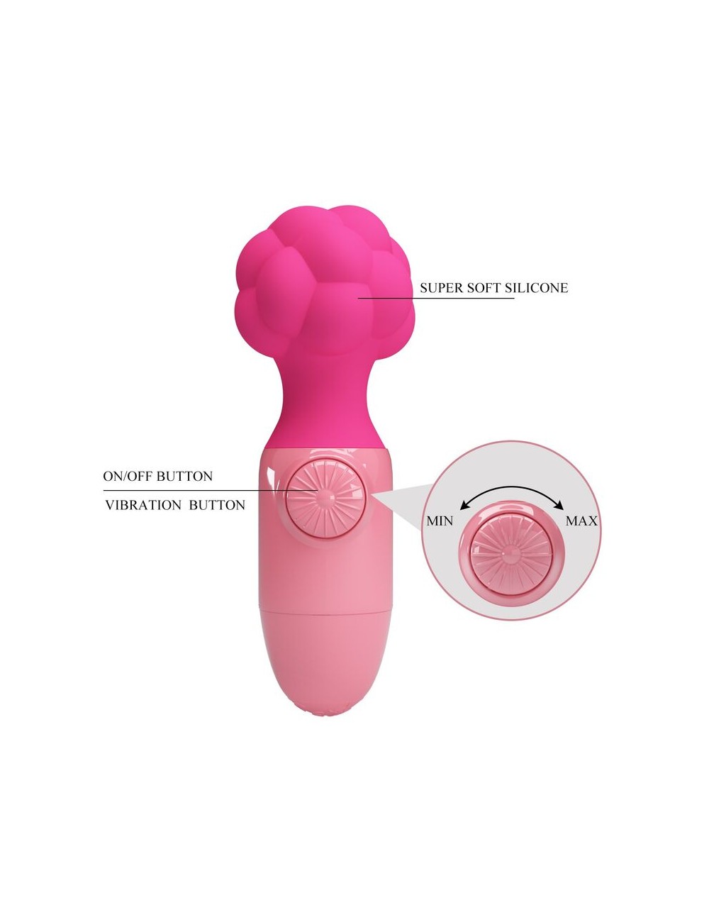 PRETTY LOVE - ANWEN MINI MASSAGER PINK