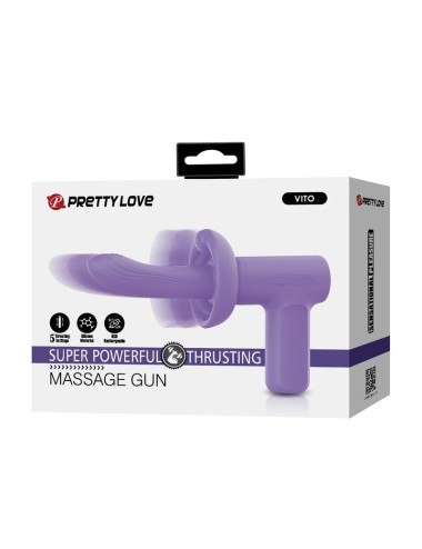 PRETTY LOVE - VITO THRUSTING MASSAGE GUN 5 MODES PURPLE