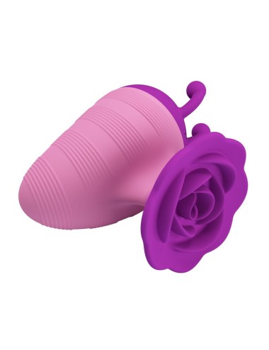 PRETTY LOVE - LITTLE BEE RECHARGEABLE CLITORAL STIMULATOR 7 MODES PURPLE-PINK