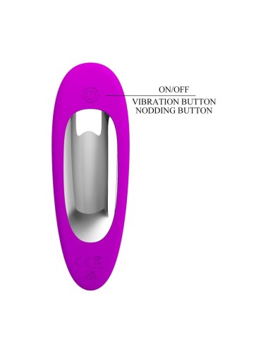 PRETTY LOVE - BAUER RECHARGEABLE PROSTATE MASSAGER 12 MODES PURPLE
