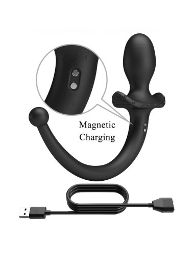 PRETTY LOVE - ANTHONY APP CONTROL ANAL AND PERINEUM VIBRATOR BLACK