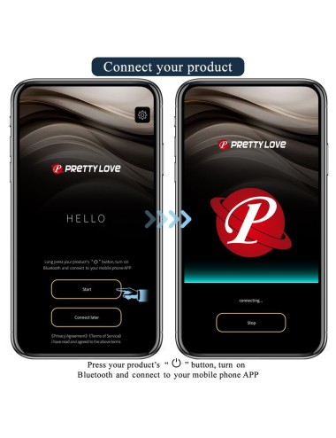 PRETTY LOVE - ANTHONY APP CONTROL ANAL AND PERINEUM VIBRATOR BLACK