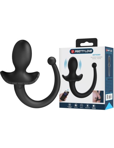 PRETTY LOVE - ANTHONY APP CONTROL ANAL AND PERINEUM VIBRATOR BLACK
