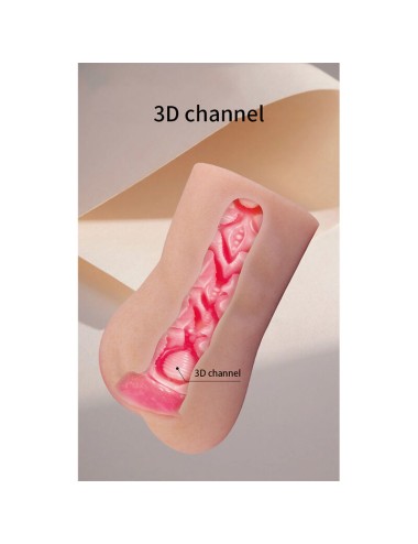 PRETTY LOVE - OTTILIE REALISTIC SILICONE VAGINA MASTURBATOR, COMPACT, NATURAL
