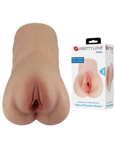 PRETTY LOVE - OTTILIE REALISTIC SILICONE VAGINA MASTURBATOR, COMPACT, NATURAL