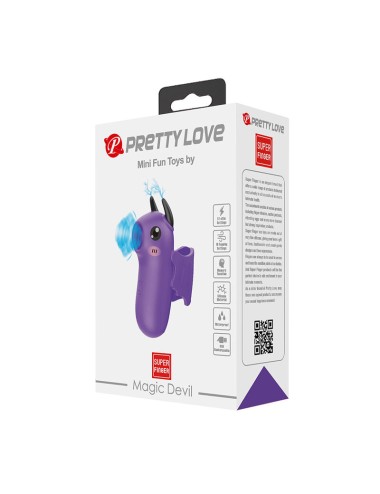 PRETTY LOVE - MAGIC DEVIL PURPLE RECHARGEABLE FINGER STIMULATOR