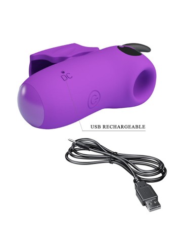 PRETTY LOVE - MAGIC DEVIL PURPLE RECHARGEABLE FINGER STIMULATOR