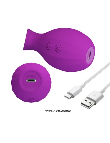 PRETTY LOVE - MAGIC BOTTLE RECHARGEABLE CLITORAL SUCTION STIMULATOR PURPLE