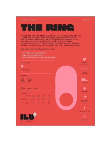 JE JOUE - ILY COCK RING VIBRATING PENIS RING