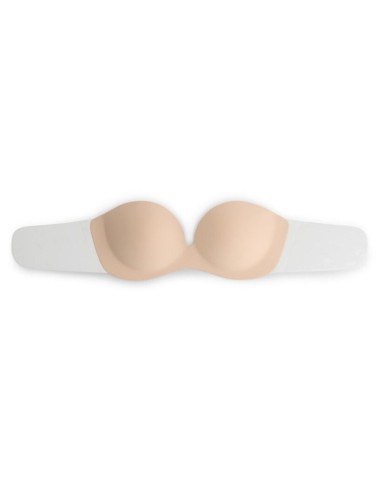 BYE-BRA - DIVA BRA ADHESIVE BRA BEIGE CUP D