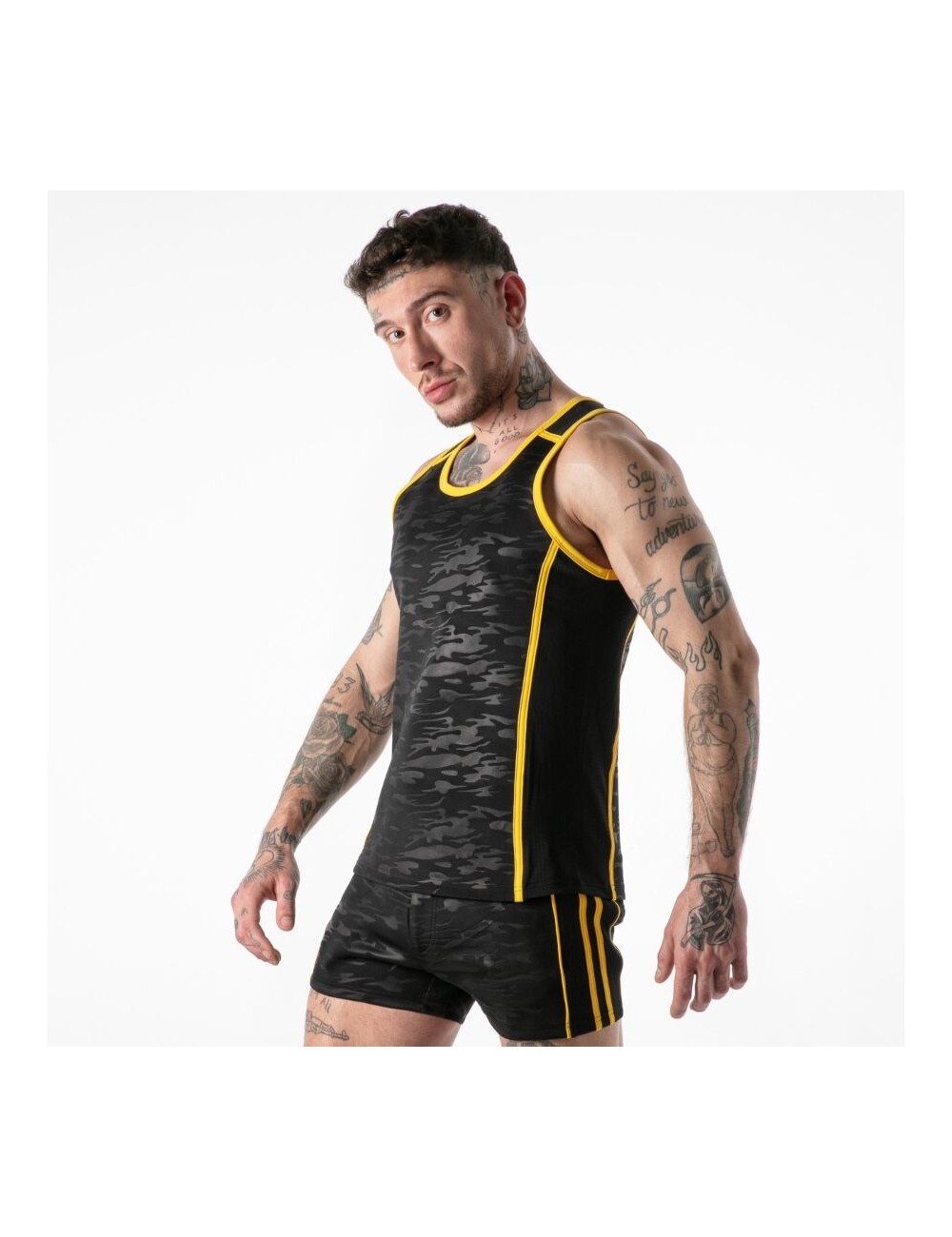 LOCKER GEAR - FULL MILITARY ACCESS TANKTOP YELLOW S