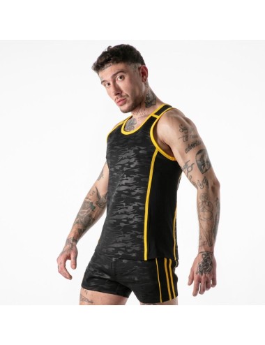 LOCKER GEAR - FULL MILITARY ACCESS TANKTOP YELLOW L