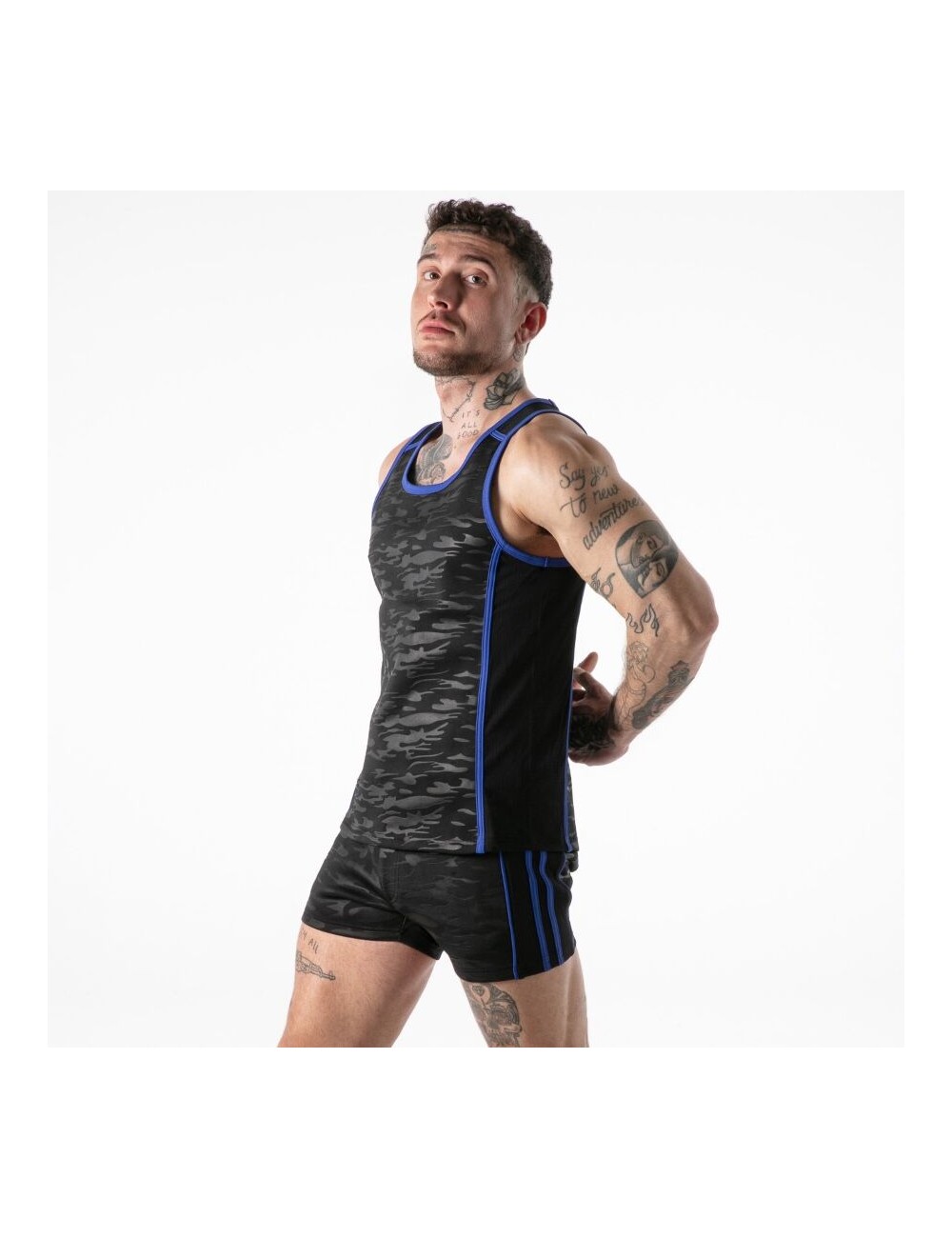 LOCKER GEAR - FULL MILITARY ACCESS TANKTOP BLUE M