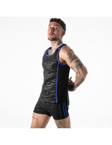 LOCKER GEAR - FULL MILITARY ACCESS TANKTOP BLUE L