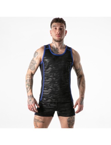 LOCKER GEAR - FULL MILITARY ACCESS TANKTOP BLUE XL