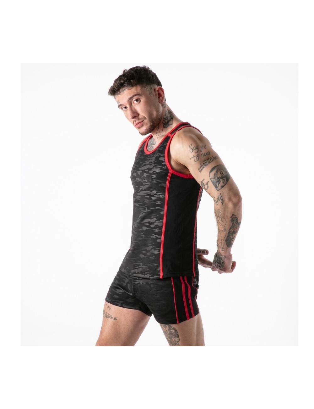 LOCKER GEAR - FULL MILITARY ACCESS TANKTOP RED L