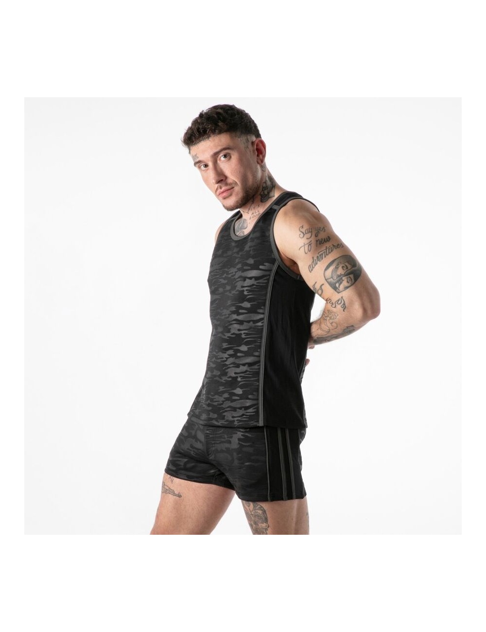 LOCKER GEAR - FULL MILITARY ACCESS TANKTOP BLACK L