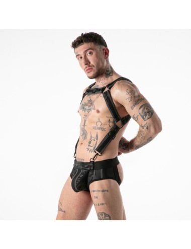 LOCKER GEAR - FULL MILITARY ACCESS HARNESS BLACK S/M