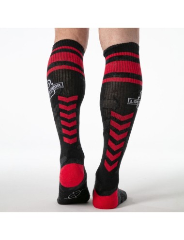 LOCKER GEAR - FULL MILITARY KNEE HIGH SOCKS RED ONE SIZE