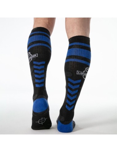 LOCKER GEAR - FULL MILITARY KNEE HIGH SOCKS ONE SIZE BLUE