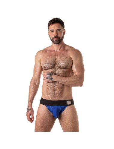 LOCKER GEAR - WIDE WAISTBAND JOCKSTRAP BLUE L