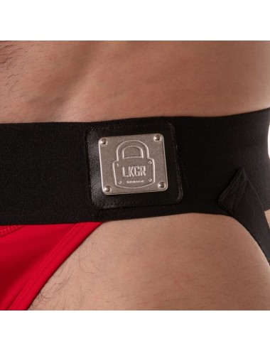 LOCKER GEAR - WIDE WAISTBAND JOCKSTRAP RED L