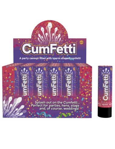 SPENCER & FLEETWOOD - SPERM SHAPED CONFETTI PARTY POPPER 15 CM | 1 UNIT