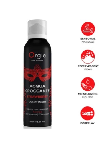 ORGIE - ACQUA CROCCANTE STRAWBERRY CRUNCHY MASSAGE MOUSSE 150 ML