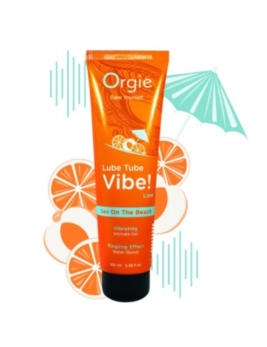 ORGIE - LUBE TUBE VIBE! SEX ON THE BEACH KISSABLE INTIMATE GEL LOW TINGLING 100 ML