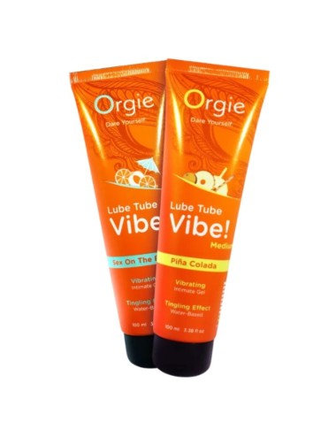 ORGIE - LUBE TUBE VIBE! PIÑA COLADA KISSABLE INTIMATE GEL MEDIUM TINGLING 100 ML